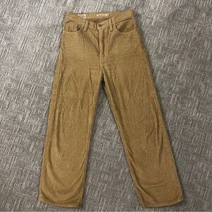 Levi’s Brown Corduroy Pants Ribcage Straight Ankle